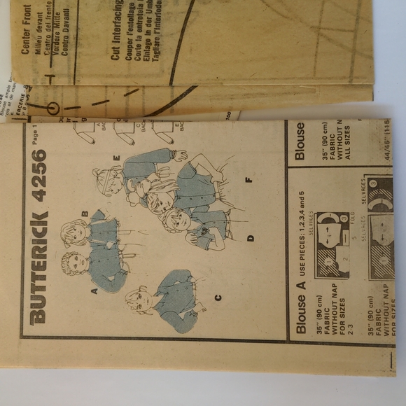 Butterick 4256 vintage tops sewing pattern - Picture 5 of 8